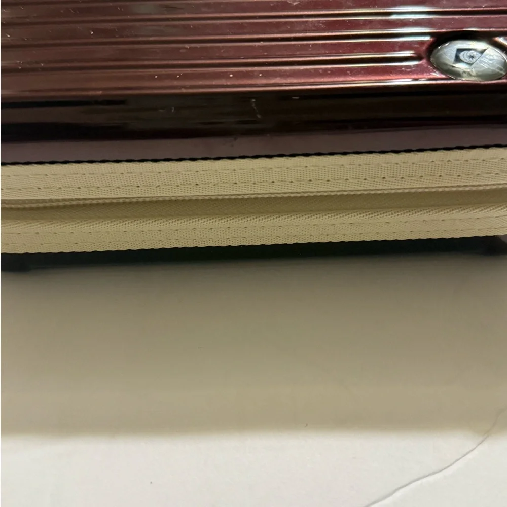 RIMOWA Burgundy Toiletry Hard Case Organizer